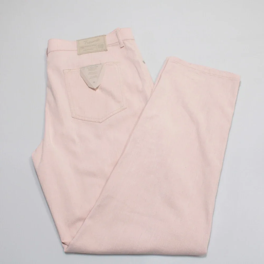 Marco Pescarolo NWT 5 Pocket Jean Cut Pants Size 54 (US 38) Tre in Pink Cotton